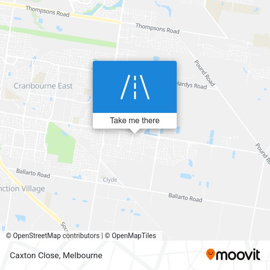 Caxton Close map