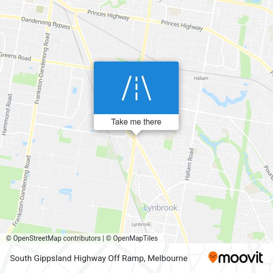 South Gippsland Highway Off Ramp map