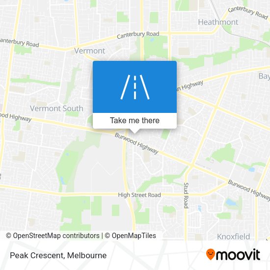 Peak Crescent map