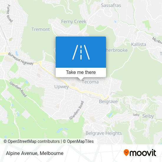 Alpine Avenue map