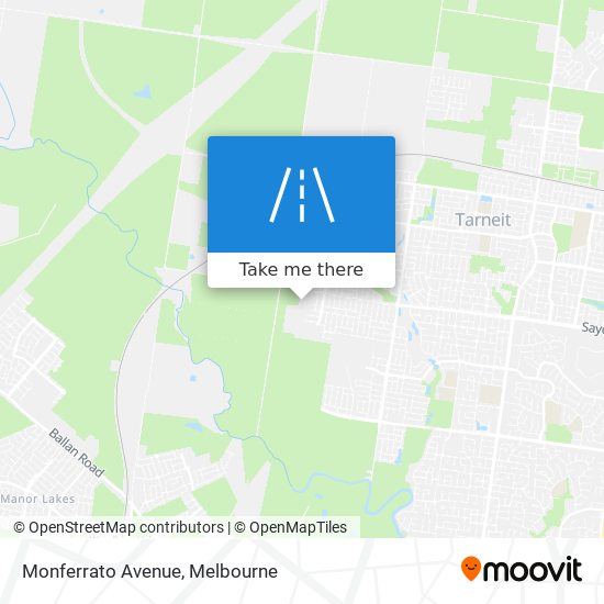 Monferrato Avenue map