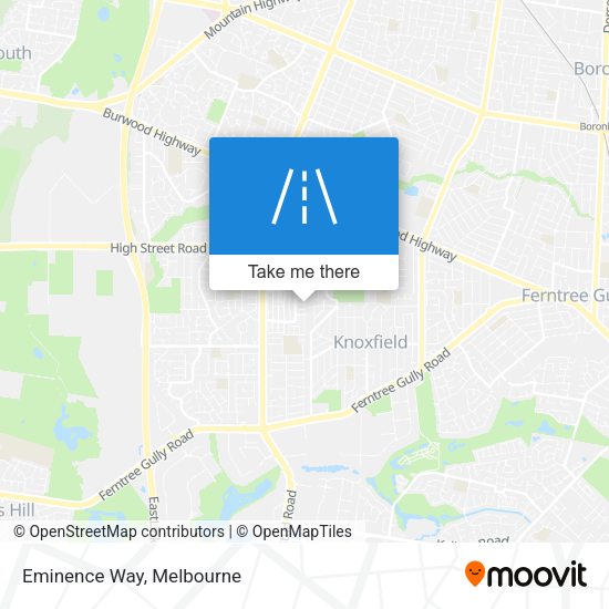 Eminence Way map