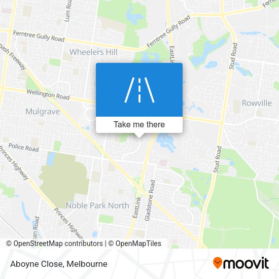 Aboyne Close map