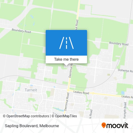 Sapling Boulevard map