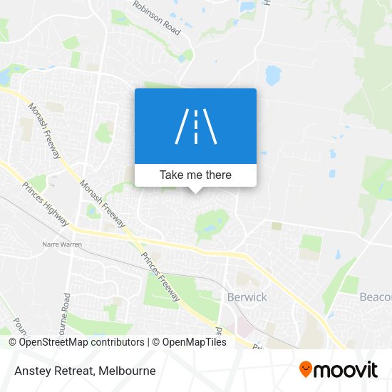 Anstey Retreat map