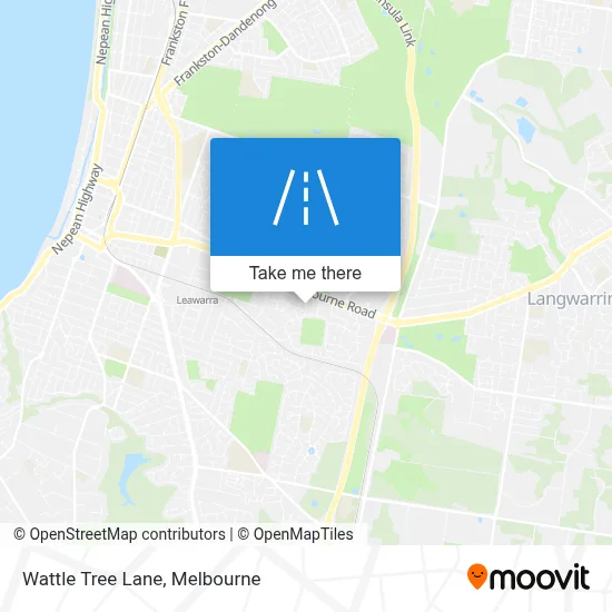 Mapa Wattle Tree Lane