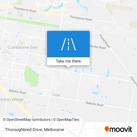 Thoroughbred Drive map