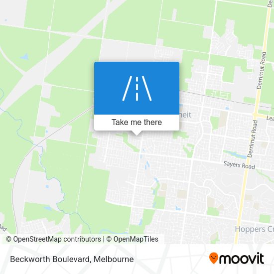 Beckworth Boulevard map