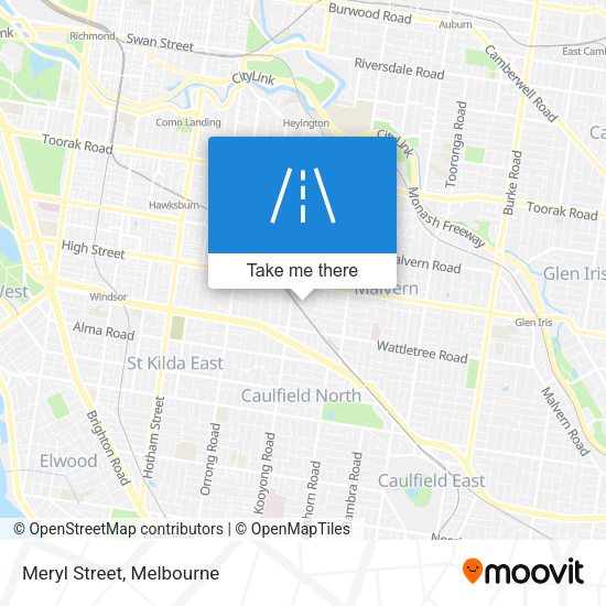 Meryl Street map