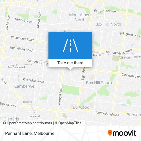 Pennant Lane map