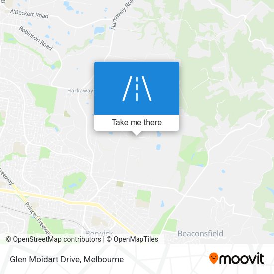 Glen Moidart Drive map
