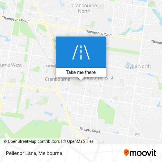 Pellenor Lane map