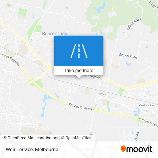 Weir Terrace map