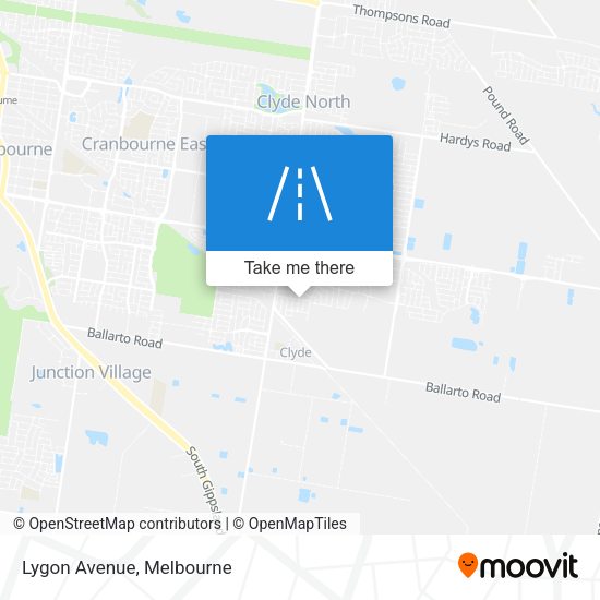 Lygon Avenue map