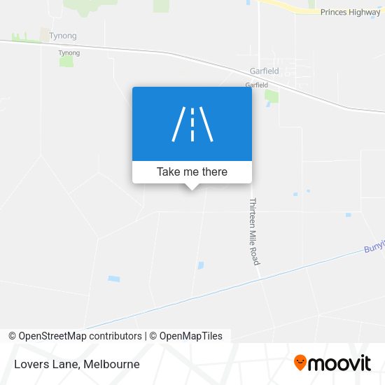 Lovers Lane map