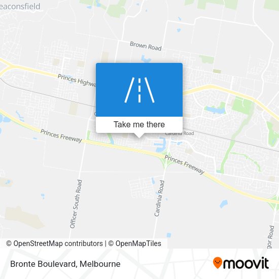 Bronte Boulevard map