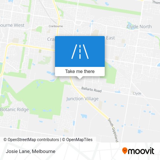 Josie Lane map