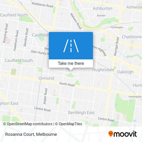 Rosanna Court map