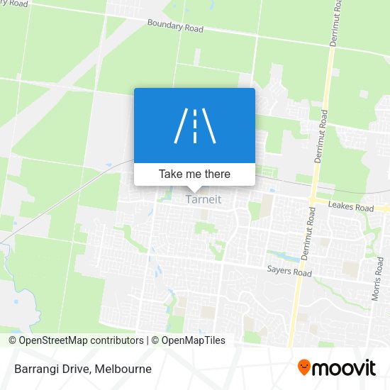Barrangi Drive map