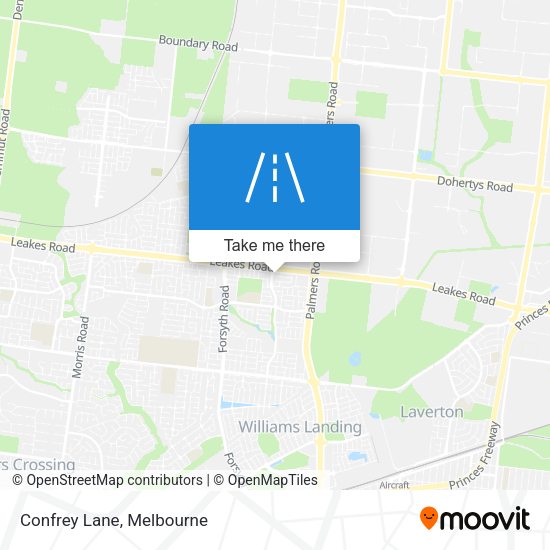 Confrey Lane map