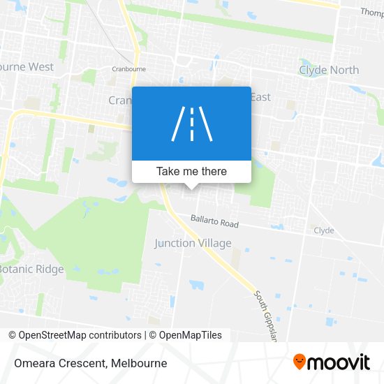 Omeara Crescent map