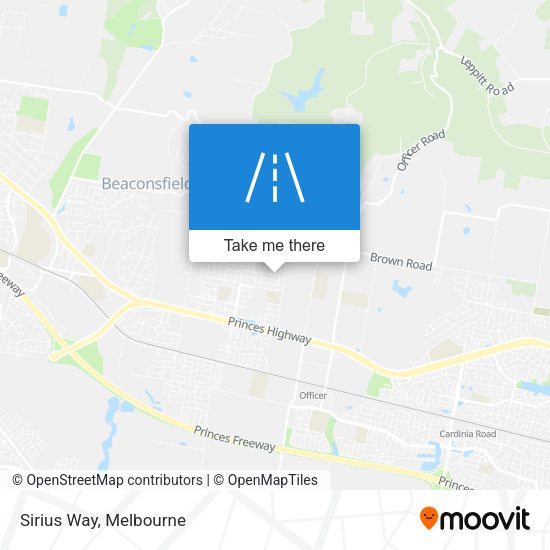Sirius Way map