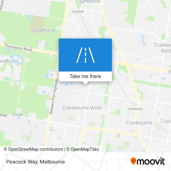 Peacock Way map