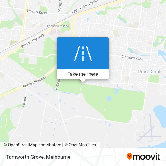 Tamworth Grove map