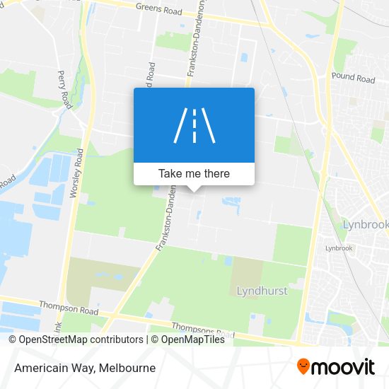 Americain Way map