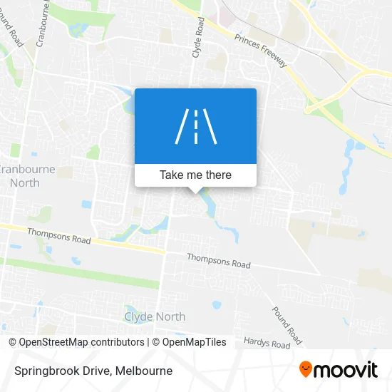 Mapa Springbrook Drive