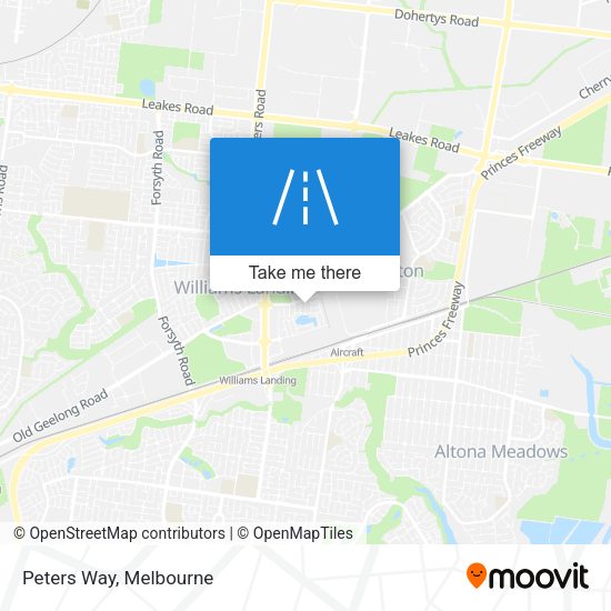 Peters Way map
