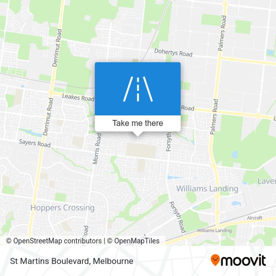St Martins Boulevard map