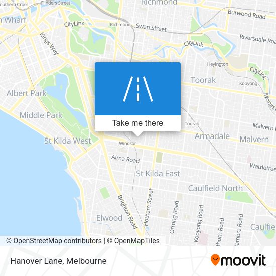 Hanover Lane map