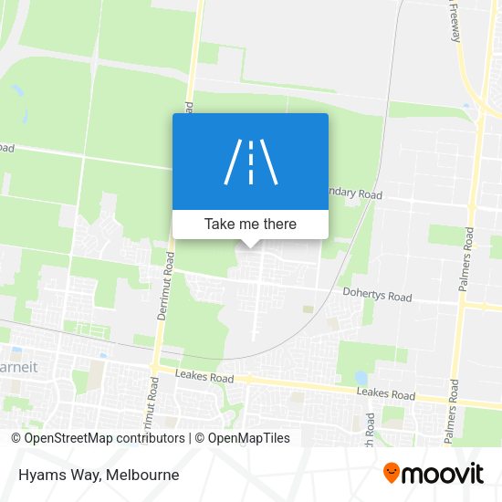 Hyams Way map
