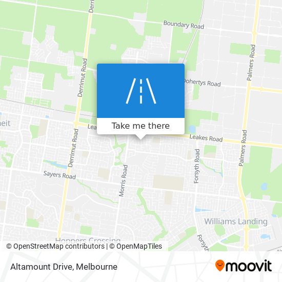 Mapa Altamount Drive