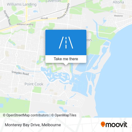 Monterey Bay Drive map