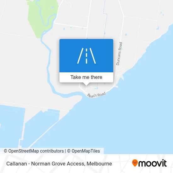 Mapa Callanan - Norman Grove Access