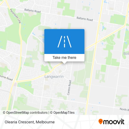 Olearia Crescent map