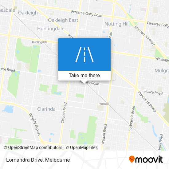 Lomandra Drive map