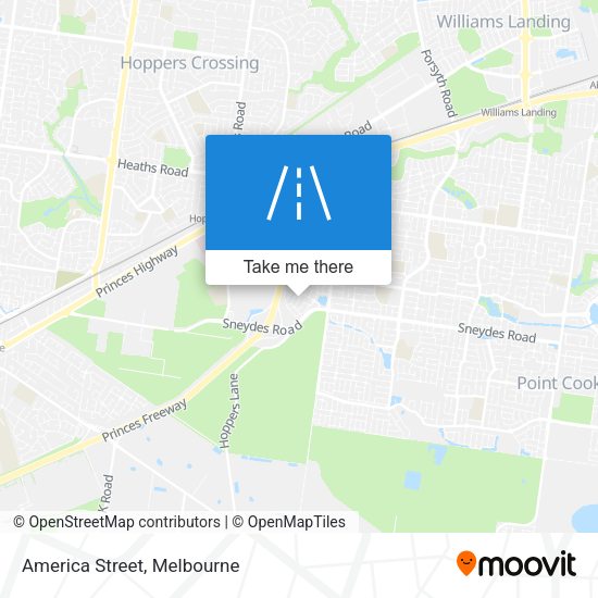 America Street map