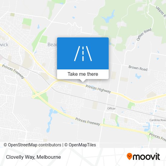 Clovelly Way map