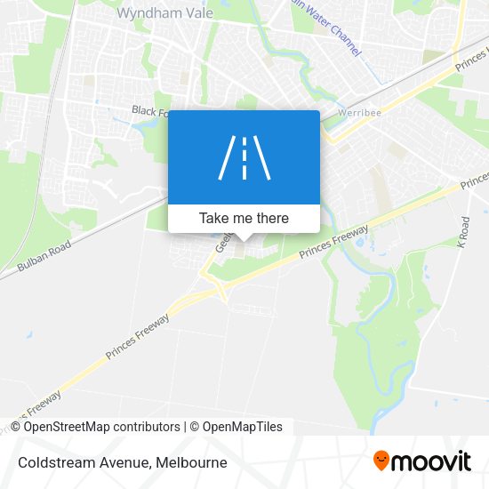 Coldstream Avenue map