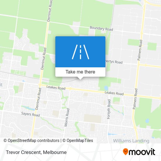 Trevor Crescent map