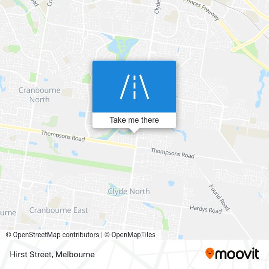 Hirst Street map