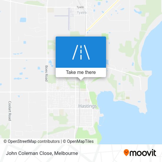 John Coleman Close map
