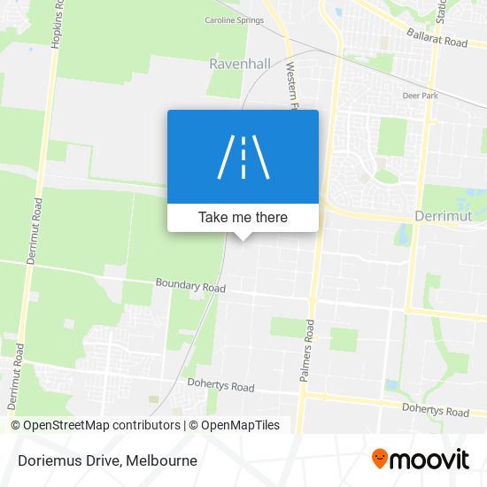Doriemus Drive map
