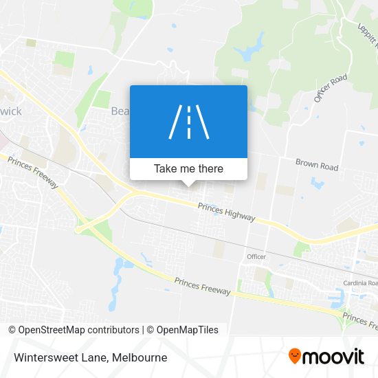 Wintersweet Lane map