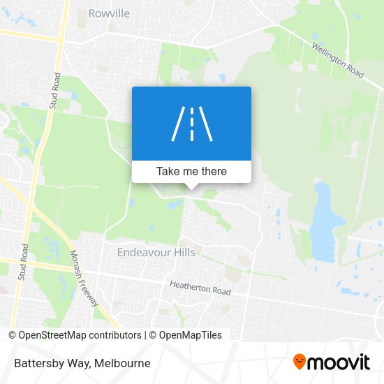 Battersby Way map