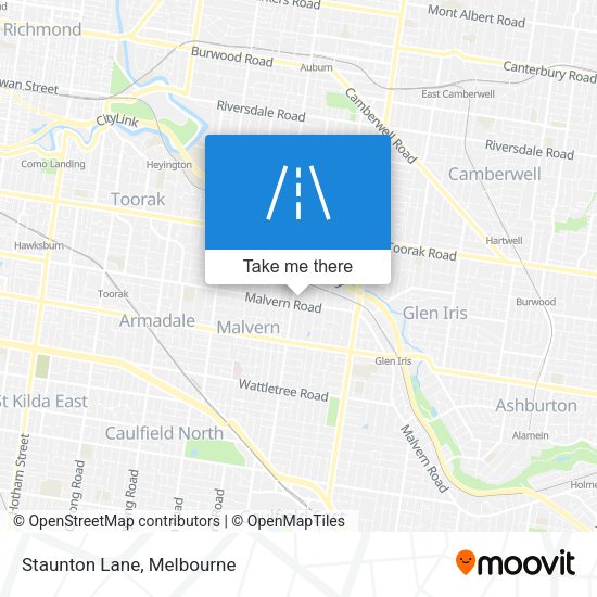 Staunton Lane map