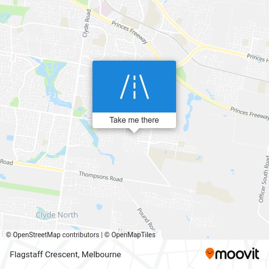 Flagstaff Crescent map